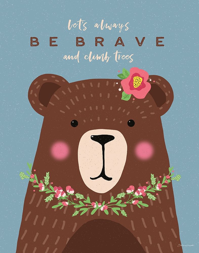 Brave Bear art print by Stephanie Marrott for $57.95 CAD