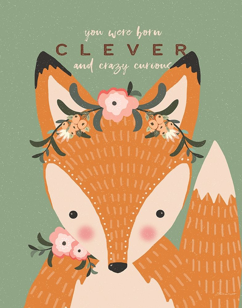 Clever Fox art print by Stephanie Marrott for $57.95 CAD