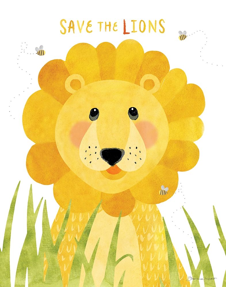 Save The Lions art print by Stephanie Marrott for $57.95 CAD