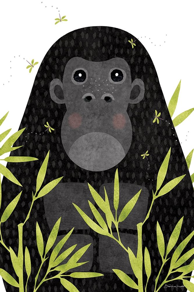 Gorilla art print by Stephanie Marrott for $57.95 CAD