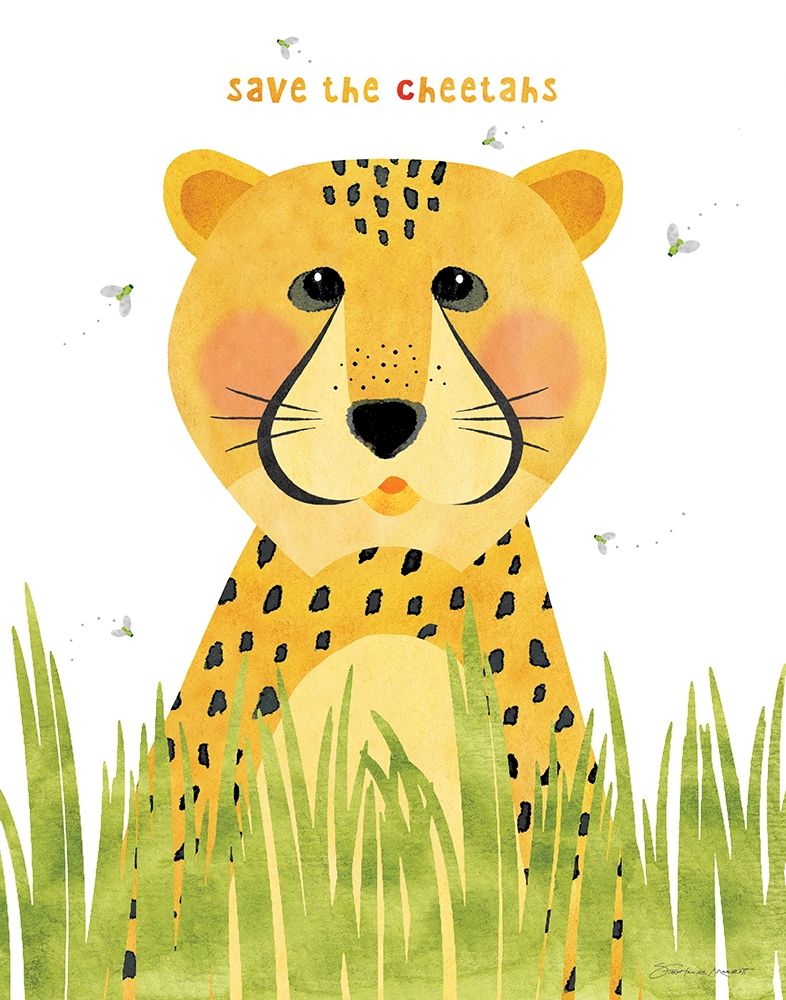 Save The Cheetah art print by Stephanie Marrott for $57.95 CAD
