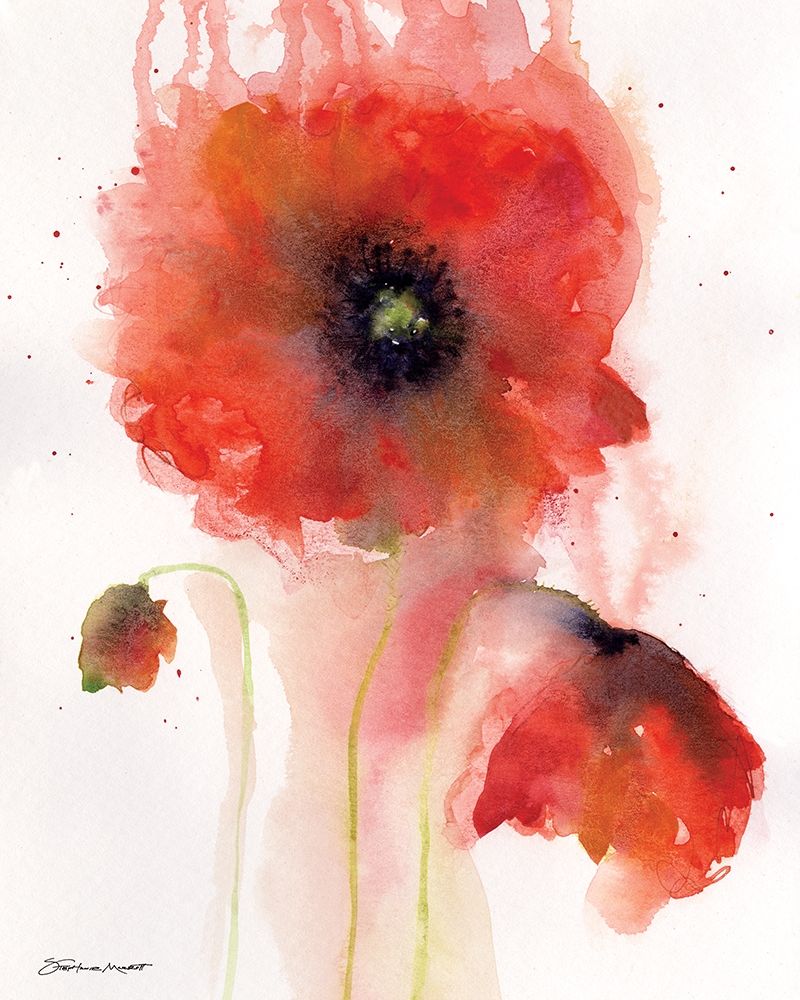 Poppy Impressions II art print by Stephanie Marrott for $57.95 CAD