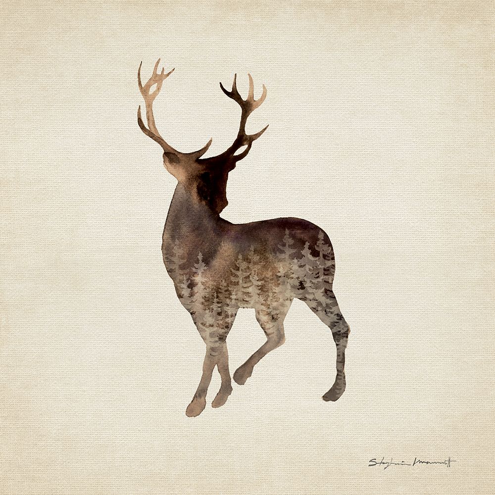 Forest Deer art print by Stephanie Marrott for $57.95 CAD