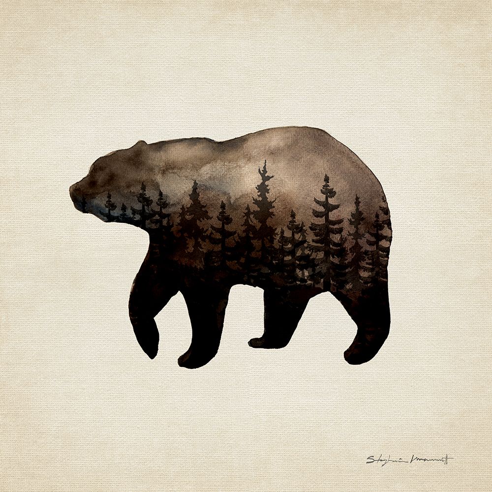 Forest Bear art print by Stephanie Marrott for $57.95 CAD