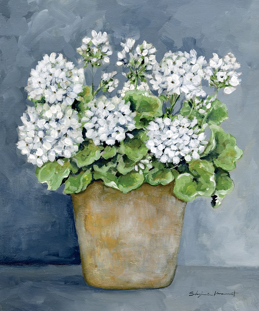 Potted Geraniums art print by Stephanie Marrott for $57.95 CAD