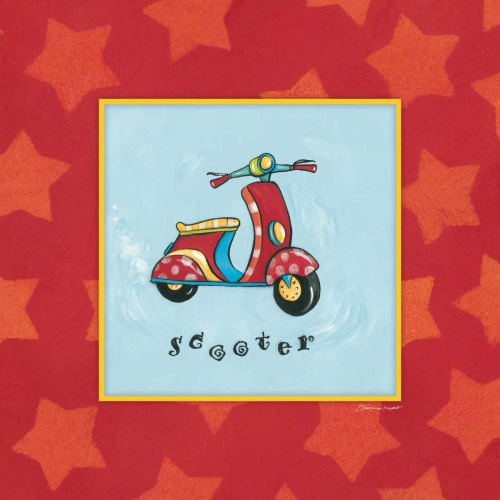 Scooter art print by Stephanie Marrott for $57.95 CAD
