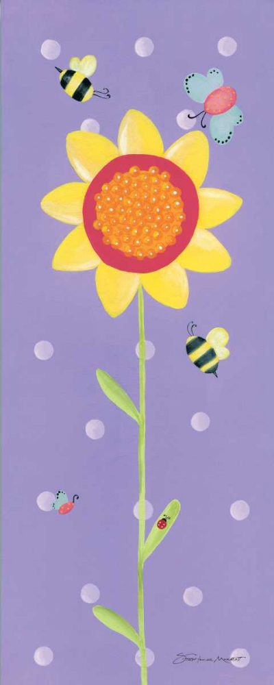 Sunflower and Bees art print by Stephanie Marrott for $57.95 CAD