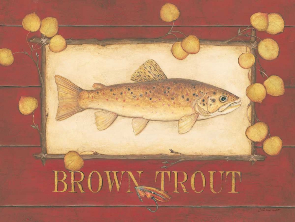 Brown Trout art print by Stephanie Marrott for $57.95 CAD