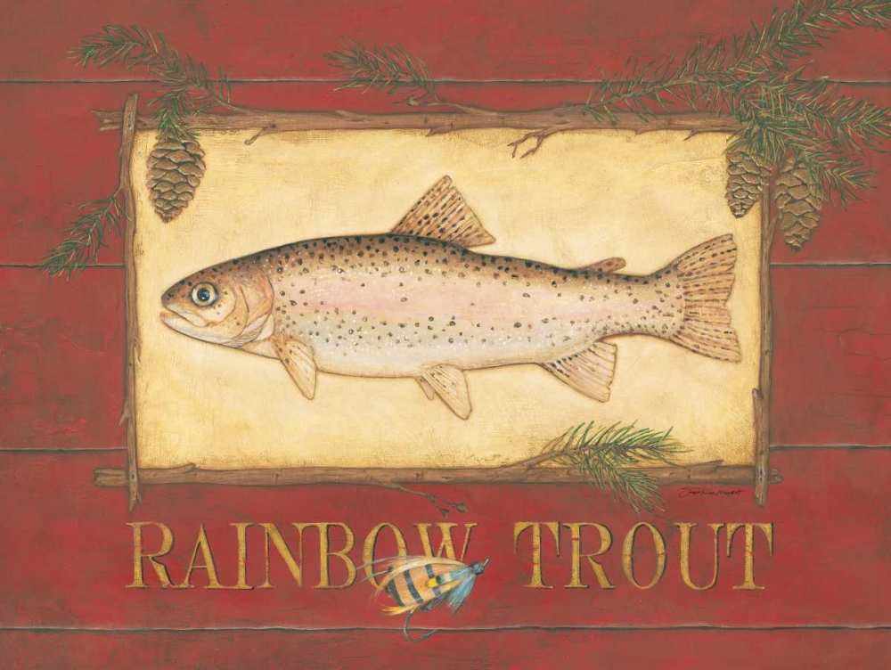 Rainbow Trout art print by Stephanie Marrott for $57.95 CAD