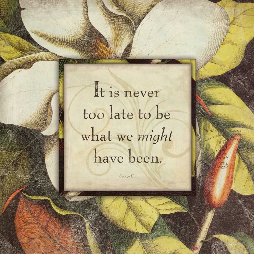 Its Never Too Late art print by Stephanie Marrott for $57.95 CAD