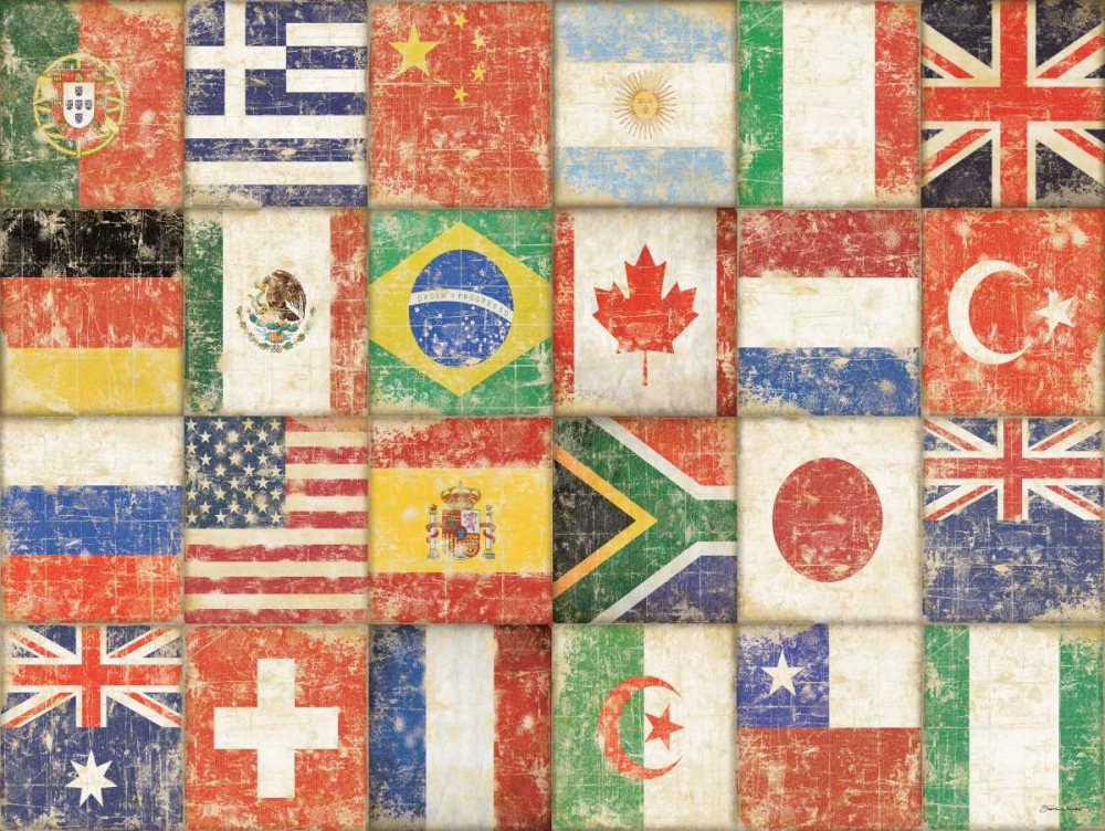 Flags of the World art print by Stephanie Marrott for $57.95 CAD