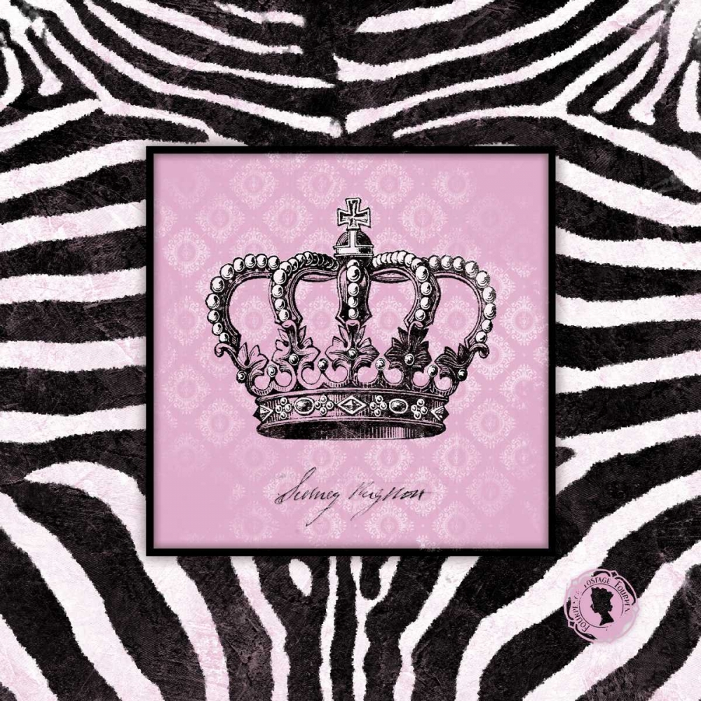 Zebra Crown I art print by Stephanie Marrott for $57.95 CAD