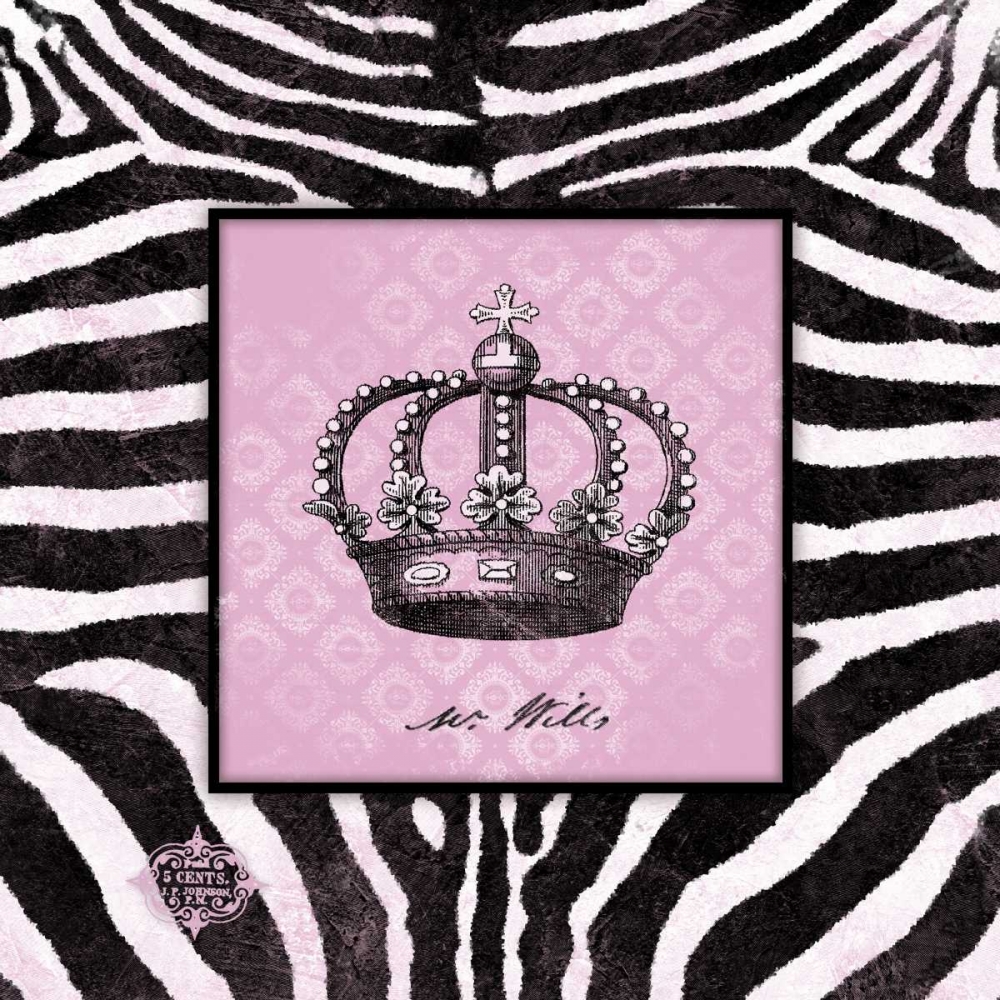 Zebra Crown II art print by Stephanie Marrott for $57.95 CAD