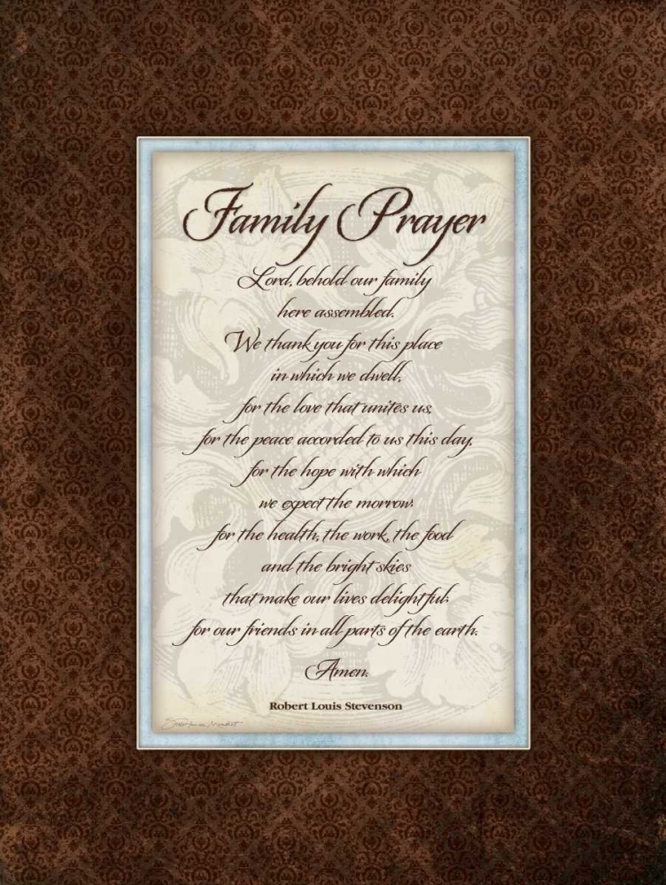 Family Prayer art print by Stephanie Marrott for $57.95 CAD