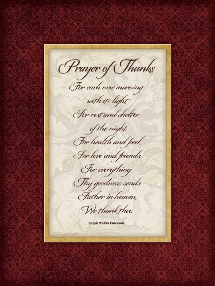Prayer of Thanks art print by Stephanie Marrott for $57.95 CAD