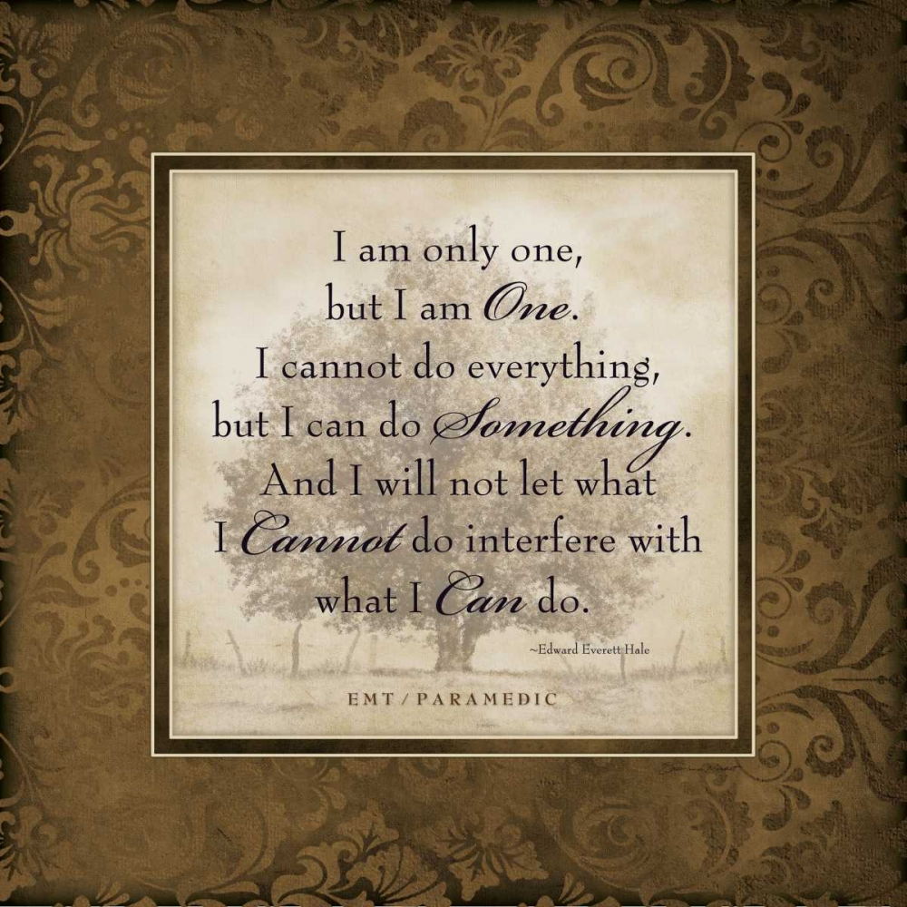 EMT I Am the One art print by Stephanie Marrott for $57.95 CAD