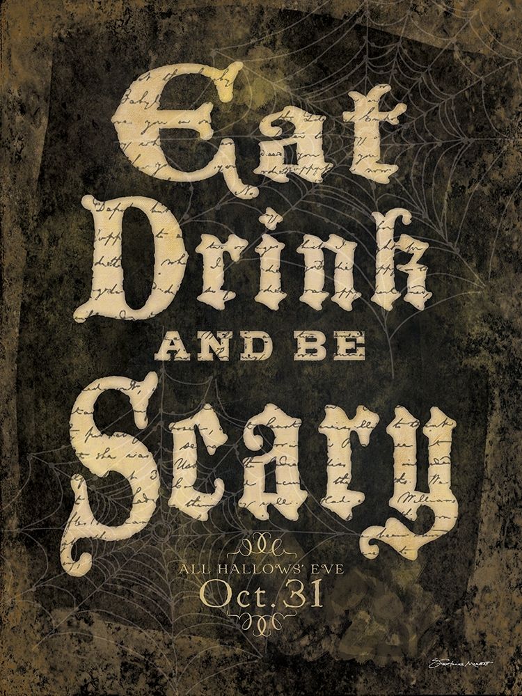 Eat, Drink and Be Scary art print by Stephanie Marrott for $57.95 CAD