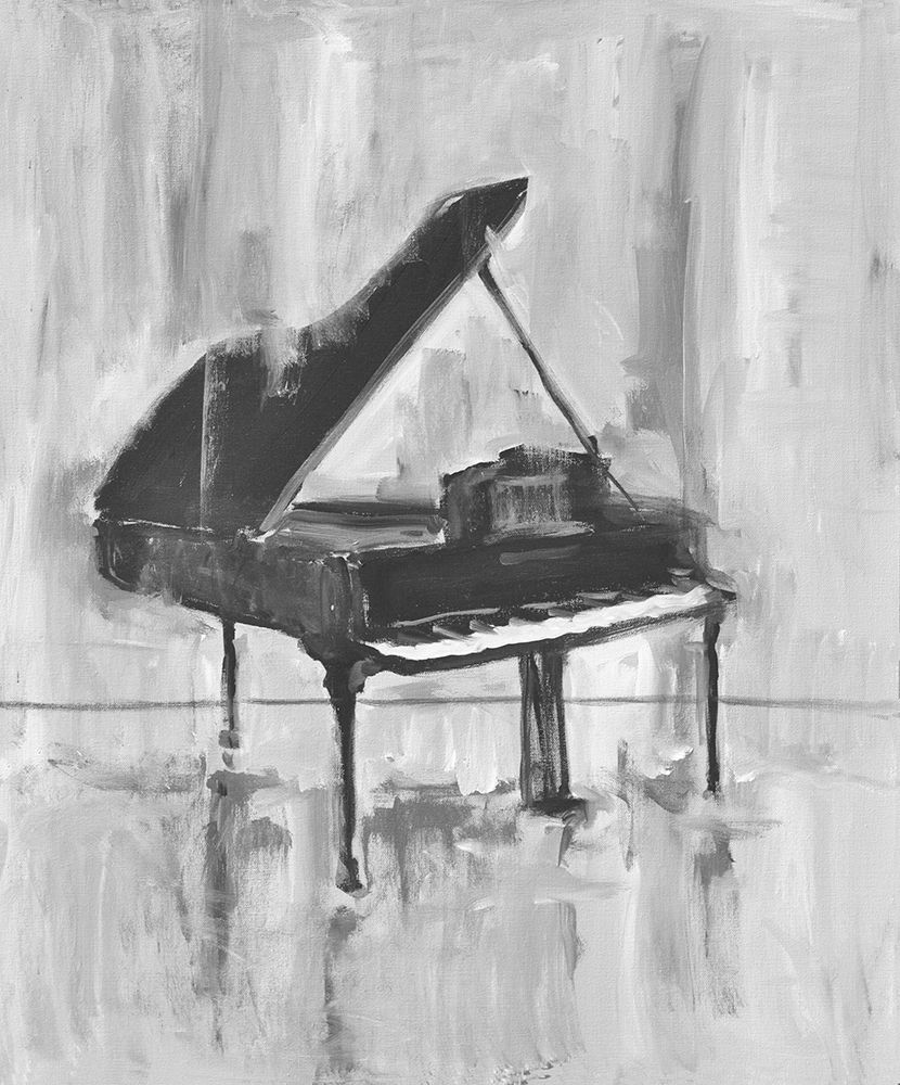 Piano -3 BW art print by Allayn Stevens for $57.95 CAD