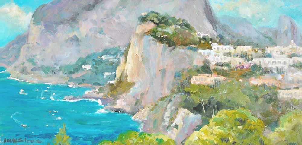 Almalfi Coast art print by Allayn Stevens for $57.95 CAD