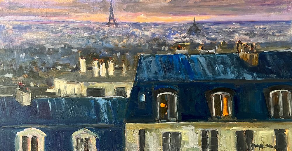 Paris Roofs art print by Allayn Stevens for $57.95 CAD