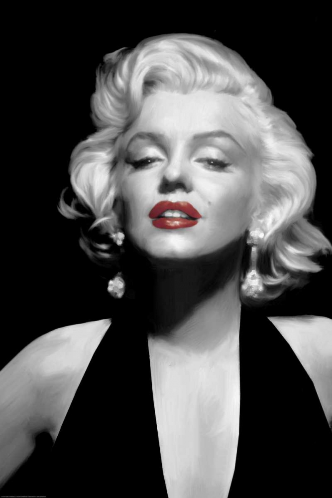 Halter Top Marilyn Red Lips art print by Chris Consani for $57.95 CAD