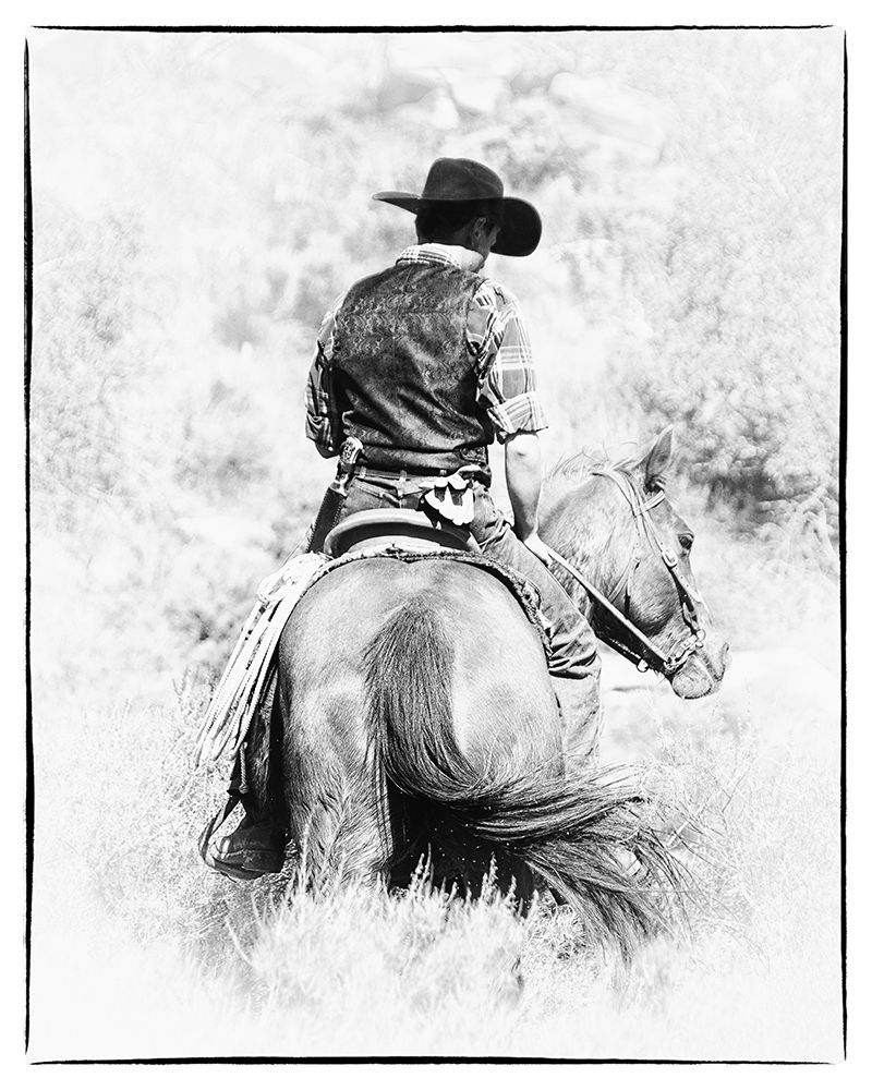 Cowboy BW art print by Jerry Cowart for $57.95 CAD