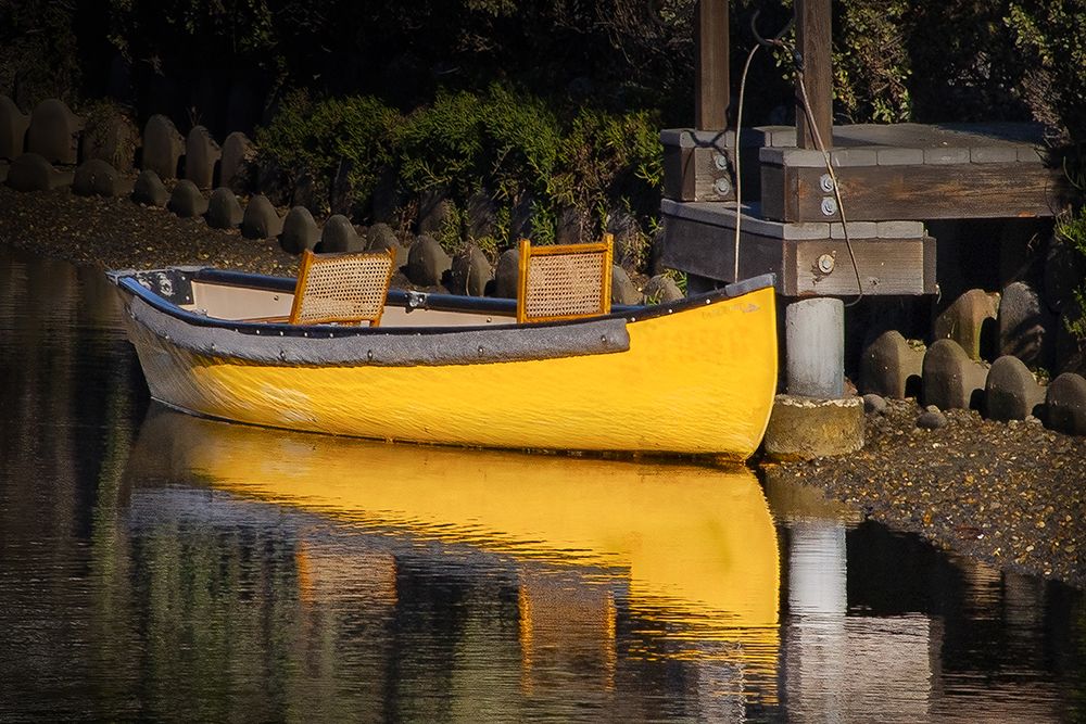 Yellow Canoe art print by Jerry Cowart for $57.95 CAD