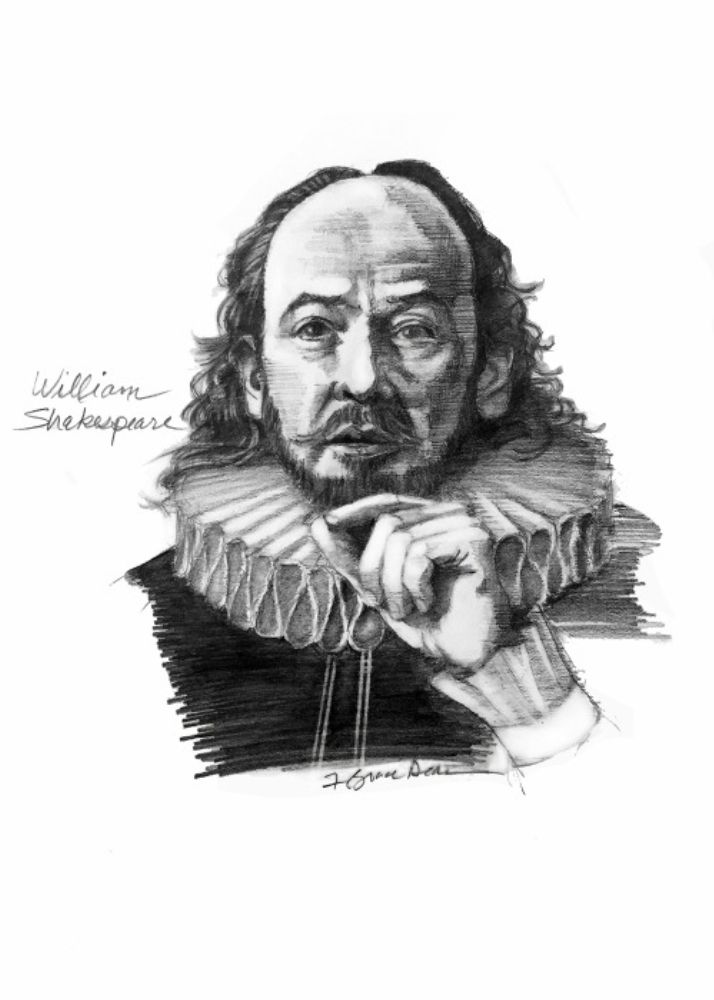 Shakespeare art print by Bruce Dean for $57.95 CAD