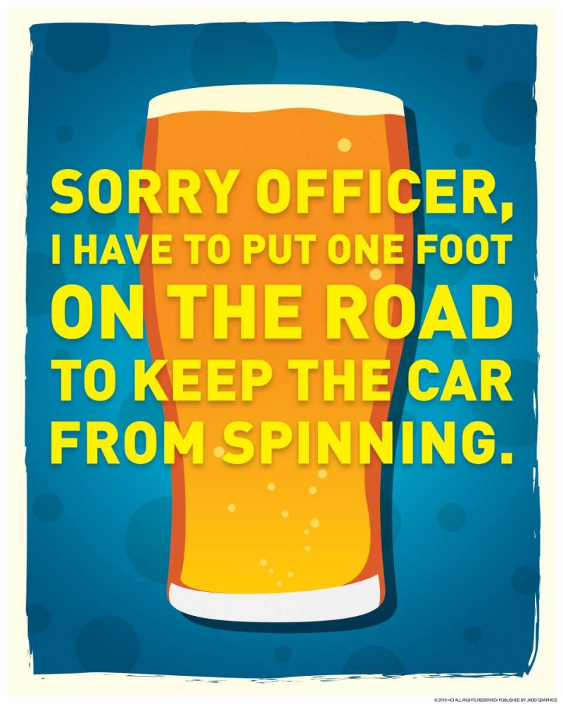 Sorry Officer art print by JJ Brando for $57.95 CAD