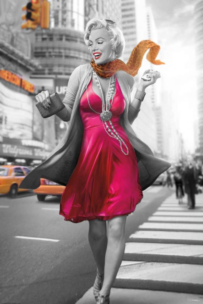 Marilyn In The City art print by JJ Brando for $57.95 CAD