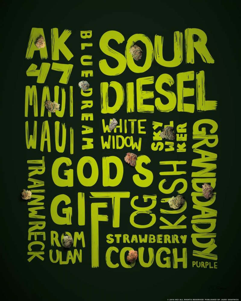Green Words art print by JJ Brando for $57.95 CAD