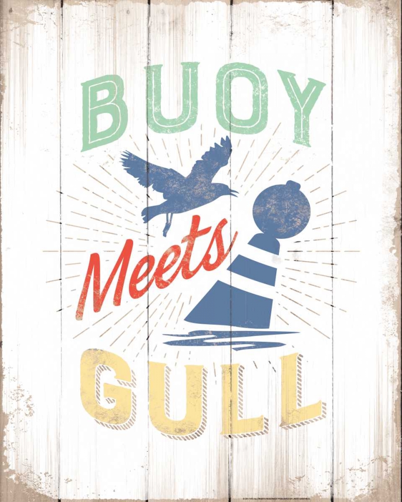 Buoy Meets Gull art print by JJ Brando for $57.95 CAD