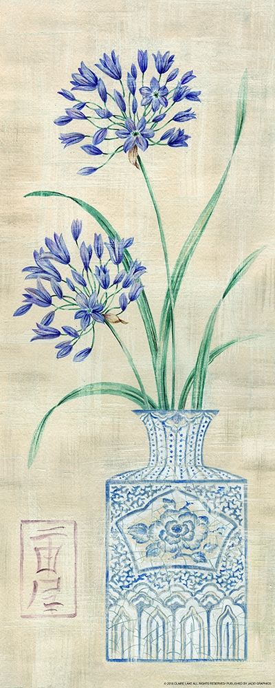 Asian Floral 2 art print by Claire Lake for $57.95 CAD