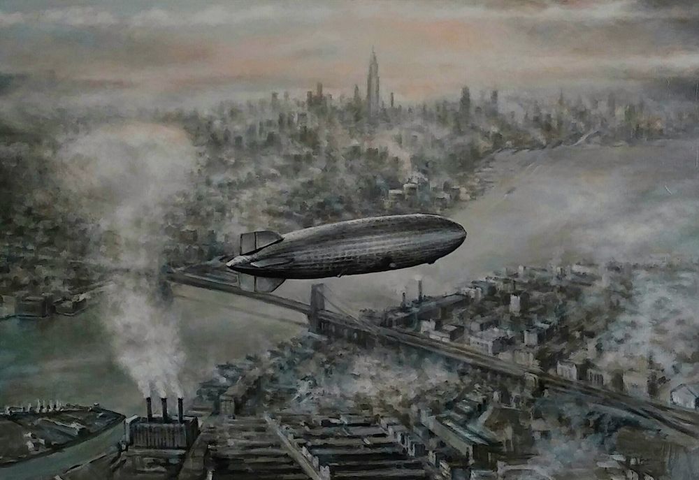 Zeppelin art print by L. Gipe for $57.95 CAD