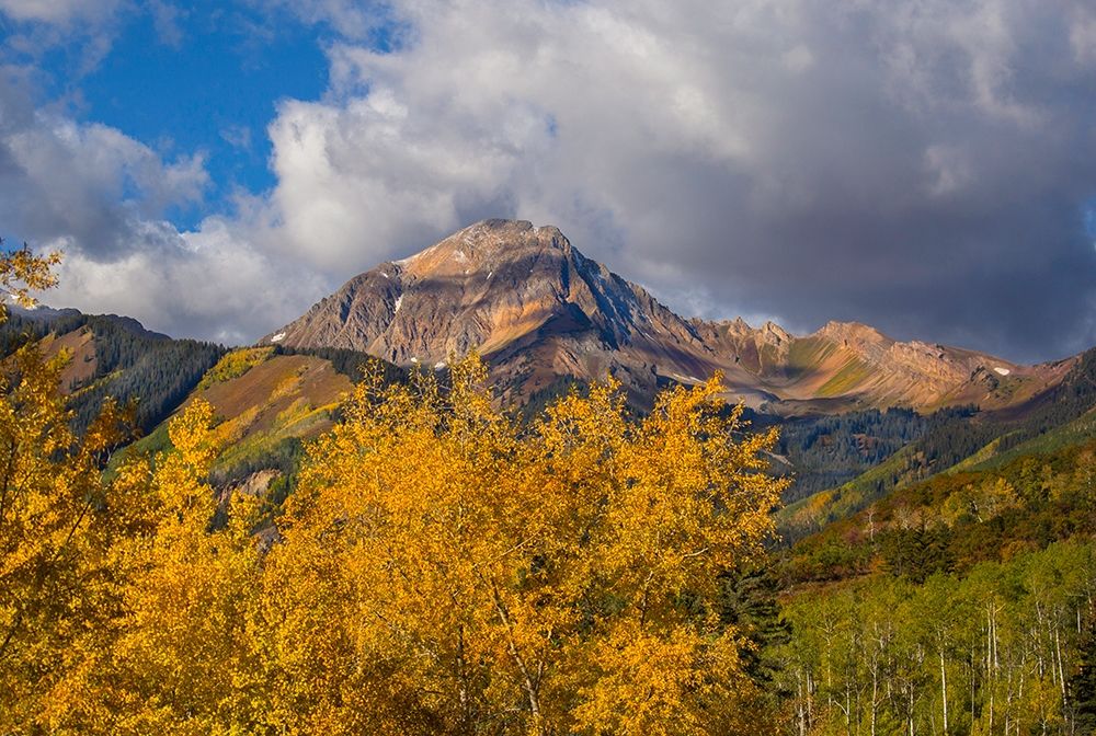 Mountians In The Fall art print by Sally Linden for $57.95 CAD