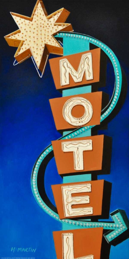 Hotel Motel art print by Heidi Martin for $57.95 CAD