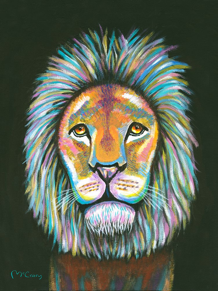 Lion art print by Mike McCrary for $57.95 CAD