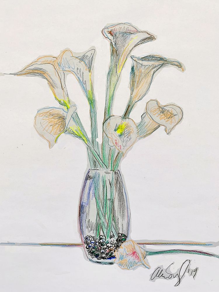 Vase W Lilys art print by Alan Segal for $57.95 CAD