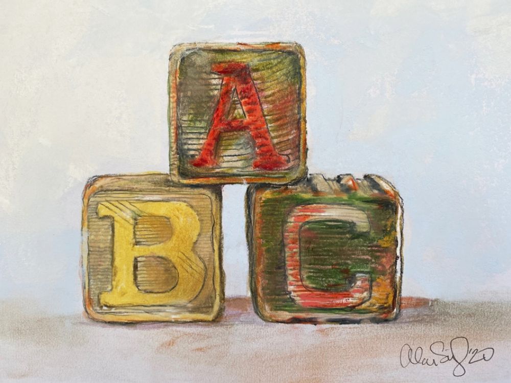 Abc Blocks art print by Alan Segal for $57.95 CAD