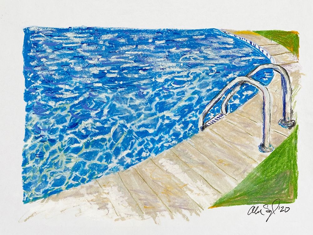 Pool art print by Alan Segal for $57.95 CAD