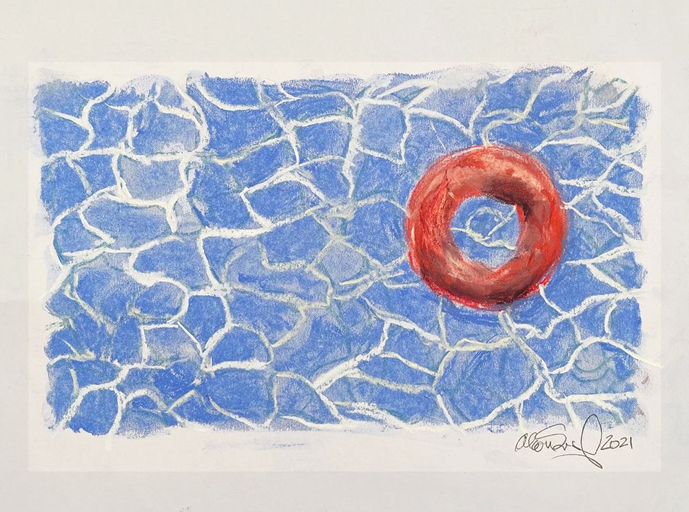 Red Raft #2 art print by Alan Segal for $57.95 CAD
