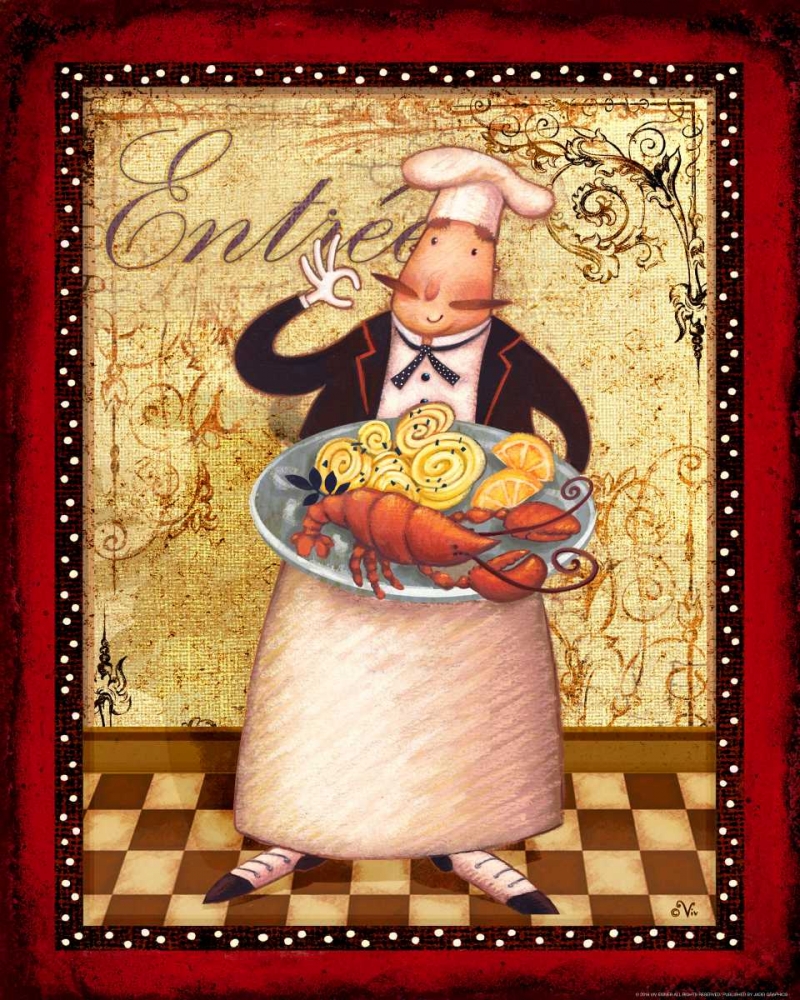 Chef 3 EntrÃ©e art print by Viv Eisner for $57.95 CAD