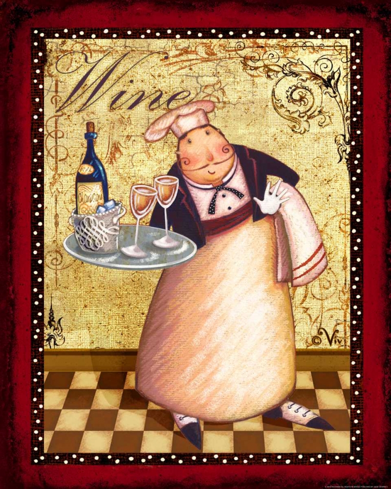 Chef 4 Wine art print by Viv Eisner for $57.95 CAD