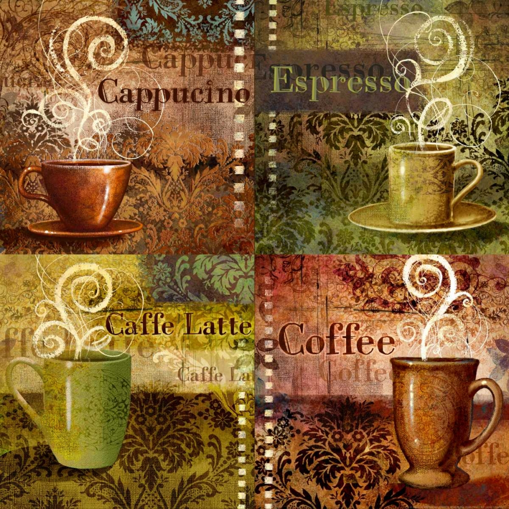 Coffee 5 Four Coffees art print by Viv Eisner for $57.95 CAD