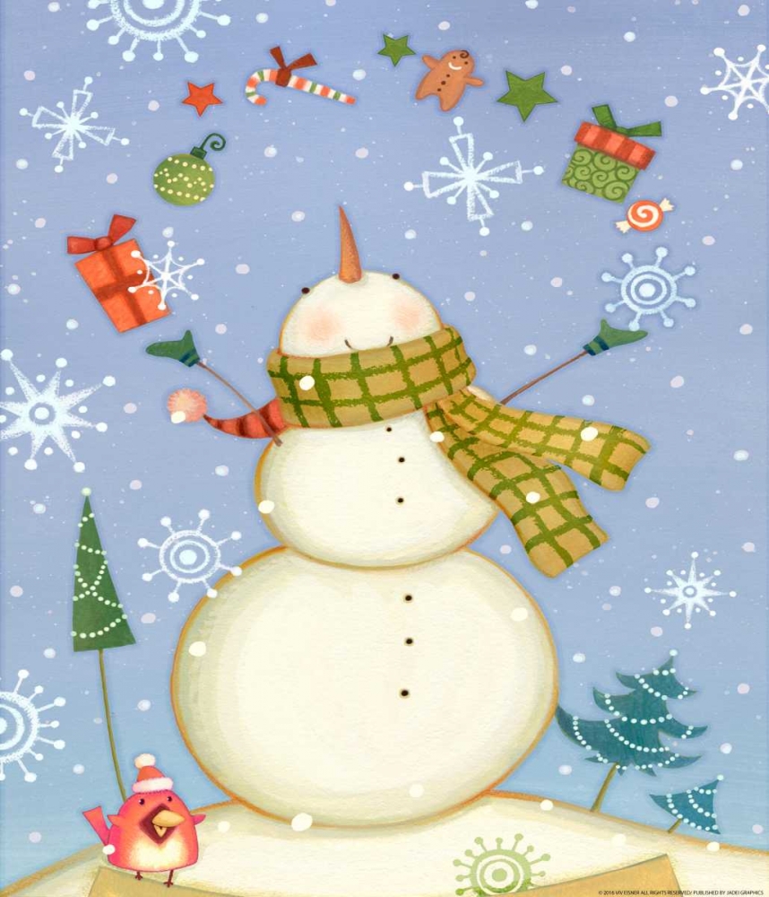 Snowman 1 Nb art print by Viv Eisner for $57.95 CAD