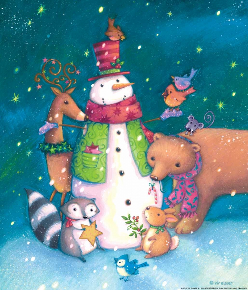 Snowman 2 art print by Viv Eisner for $57.95 CAD