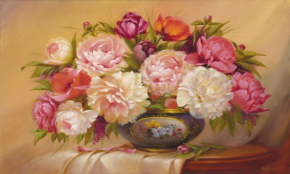 Colorful Roses art print by Petrovich Dvoretskiy for $57.95 CAD