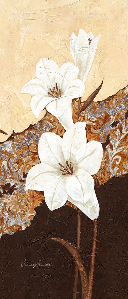 White Oriental Lilies II art print by Claudia Ancilotti for $57.95 CAD