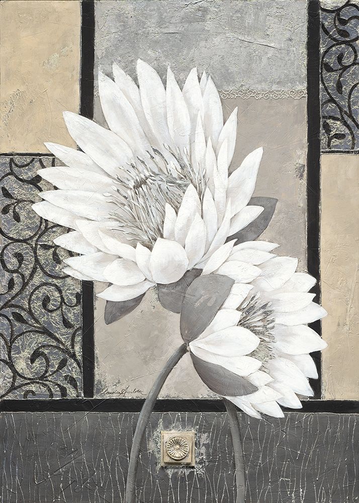 White Waterlily art print by Claudia Ancilotti for $57.95 CAD