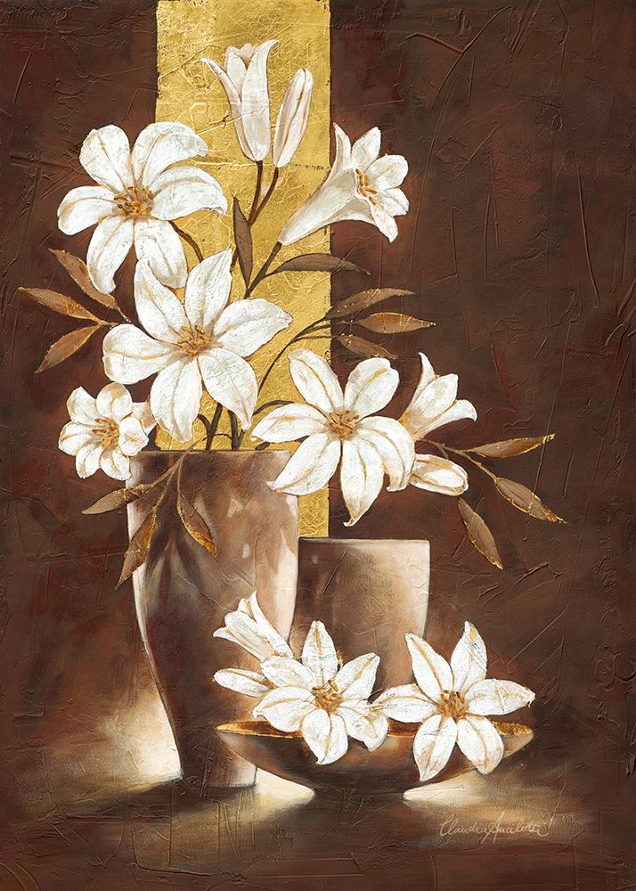 Golden Lily art print by Claudia Ancilotti for $57.95 CAD